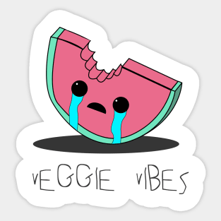 Crying Watermelon | Veggie vibes Sticker